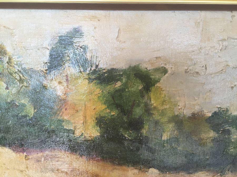Beautiful Original Mid-Century Oil Painting Signed On Back By Claire Garner 37' X 25' [Photo 5]