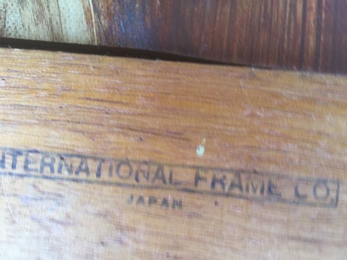 Original Mid-Century Oil Painting Of Bird-Of-Paradise With Nude Woman Painting On Back By Edith Sullivan 40 1/2' X 22 1/2' [Photo 11]