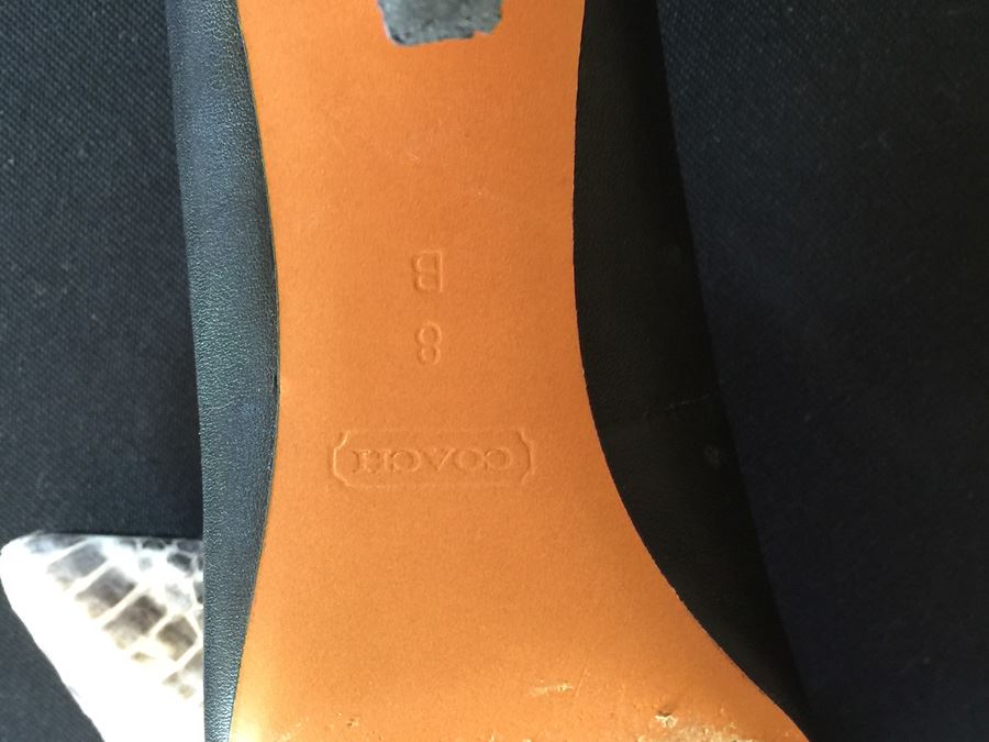 Pair Of Coach Women's High Heels Shoes With Boxes Size 7.5M And 8M [Photo 9]