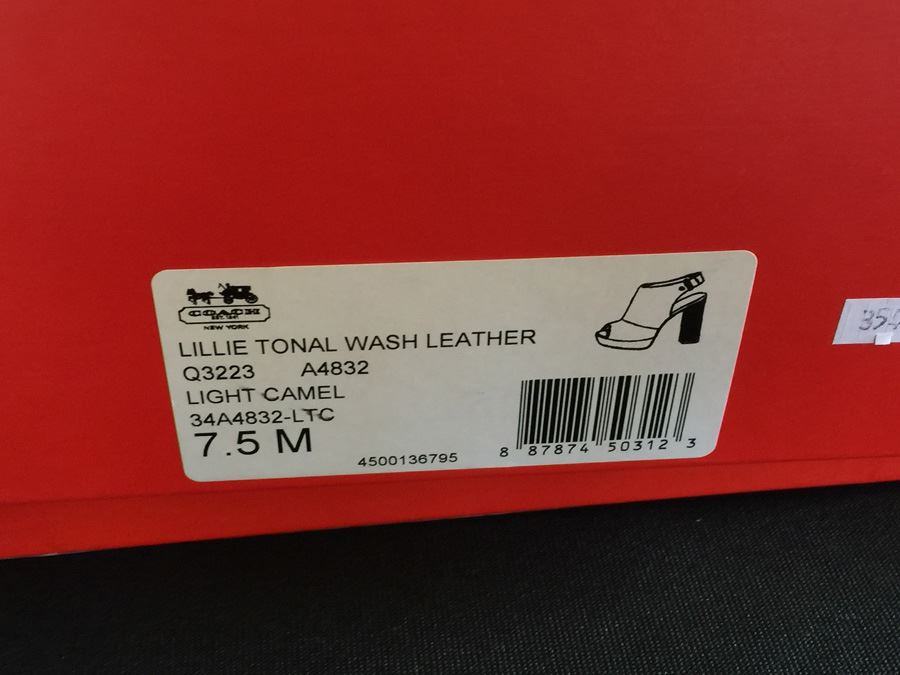 Pair Of Coach Women's High Heels Shoes With Boxes Size 7.5M And 8M [Photo 6]