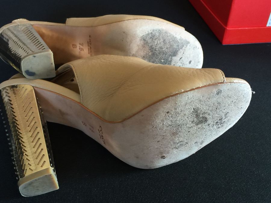 Pair Of Coach Women's High Heels Shoes With Boxes Size 7.5M And 8M [Photo 5]
