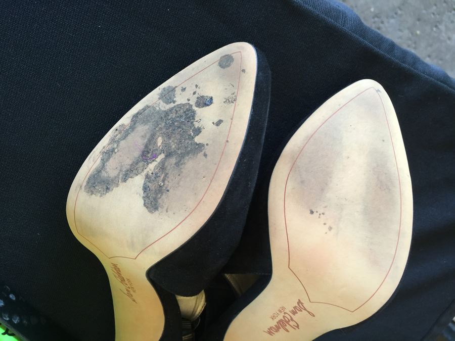 Pair Of Sam Edelman Julian Suede Heel Shoes With Boxes Size 7 1/2 M [Photo 4]