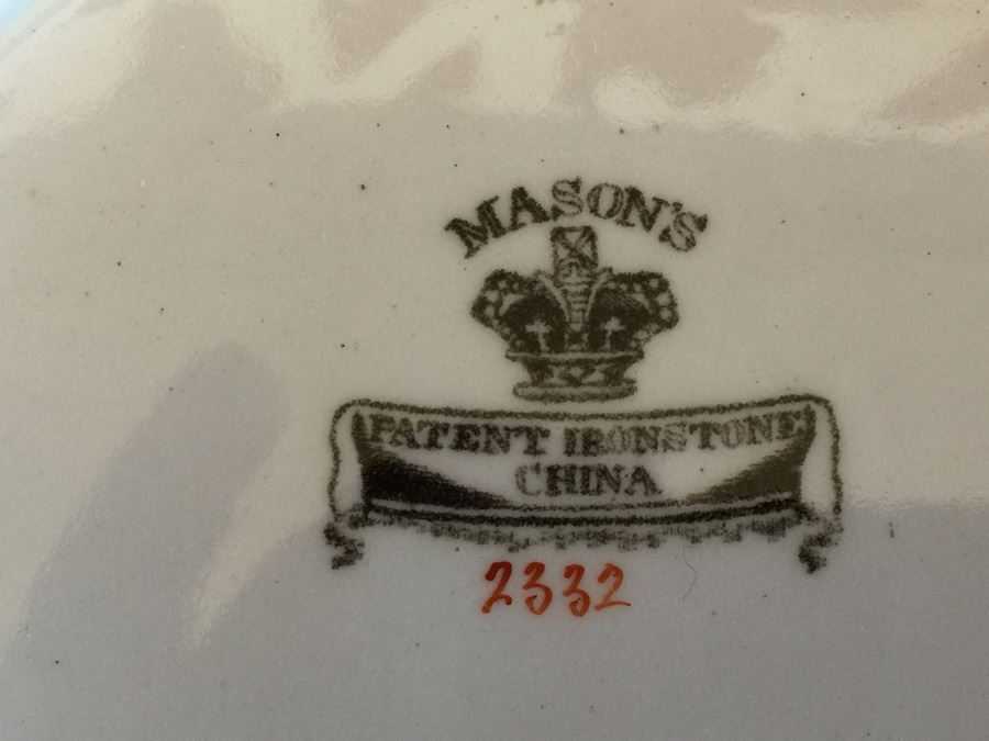 Antique Mason's Imari Ironstone China Peacock Pattern Soup Tureen [Photo 5]