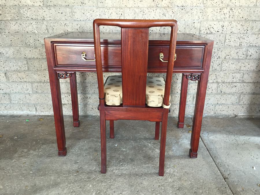 Oriental Rosewood Desk With Chair [Photo 22]