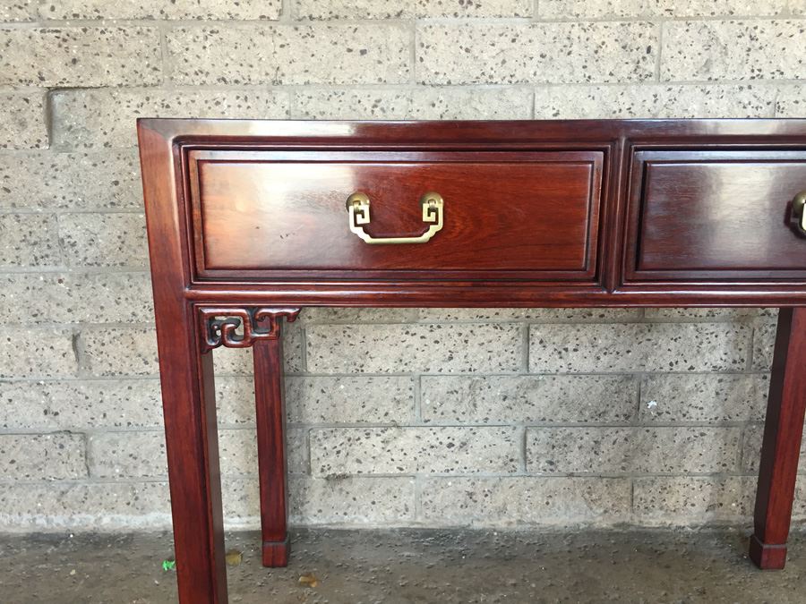 Oriental Rosewood Desk With Chair [Photo 2]