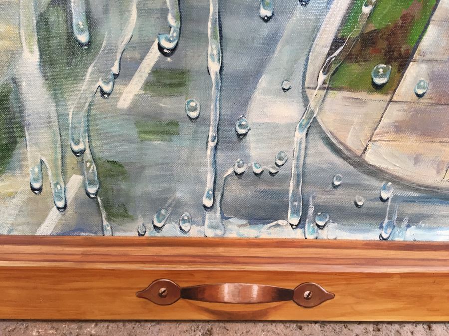 ORIGINAL Mee Shim 'Sudden Rain' Signed Painting [Photo 2]