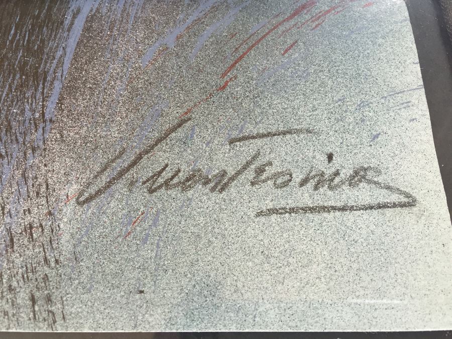 Large Hand Signed Limited Edition Print Of Woman With Rose [Photo 3]