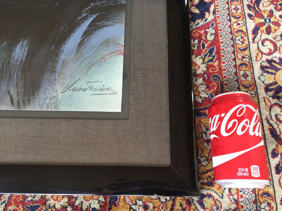 Large Hand Signed Limited Edition Print Of Woman With Rose [Photo 4]