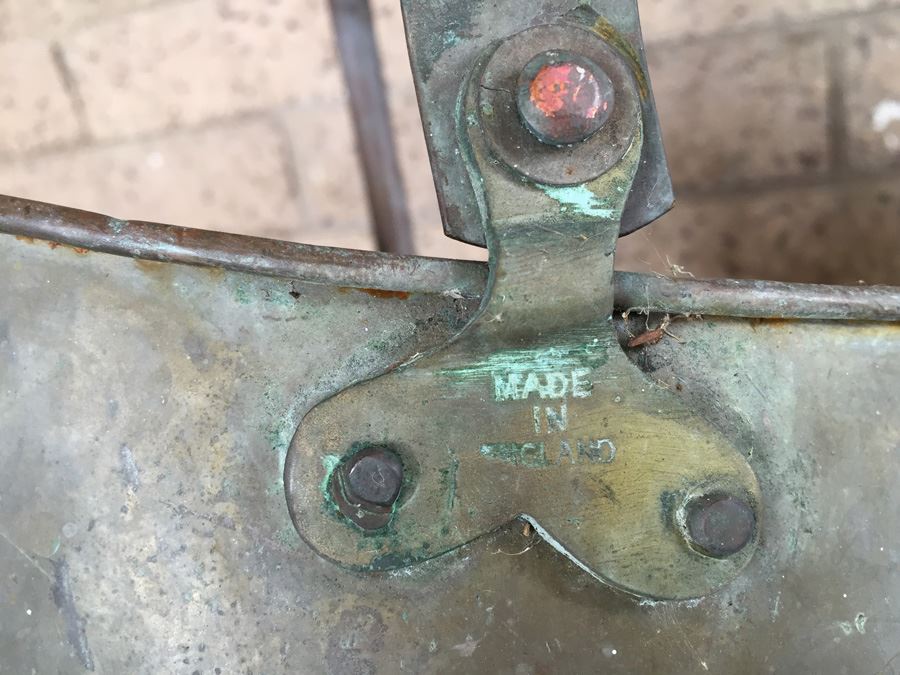 Copper Ash Bucket With Handle Made In England [Photo 3]