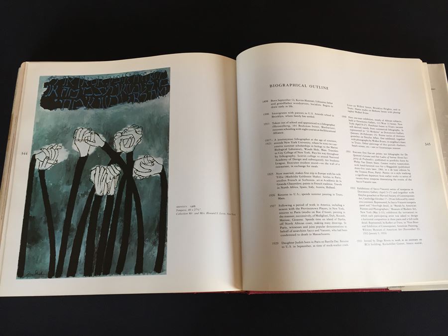 Ben Shahn. 1972. Art Book. Cloth with Dustjacket. (1st Edition) Printed In Japan [Photo 10]