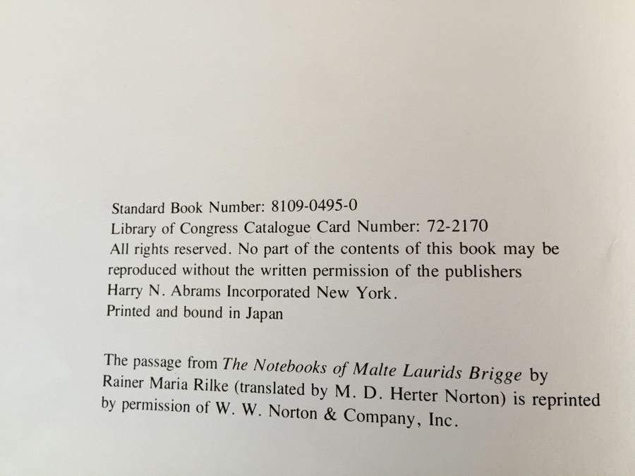 Ben Shahn. 1972. Art Book. Cloth with Dustjacket. (1st Edition) Printed In Japan [Photo 6]