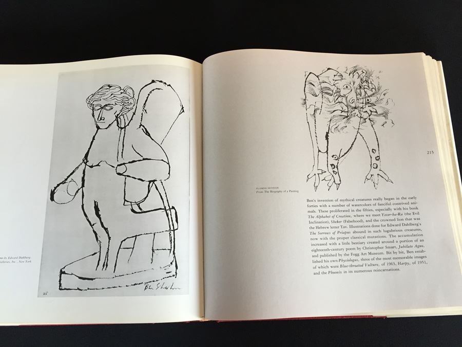 Ben Shahn. 1972. Art Book. Cloth with Dustjacket. (1st Edition) Printed In Japan [Photo 9]