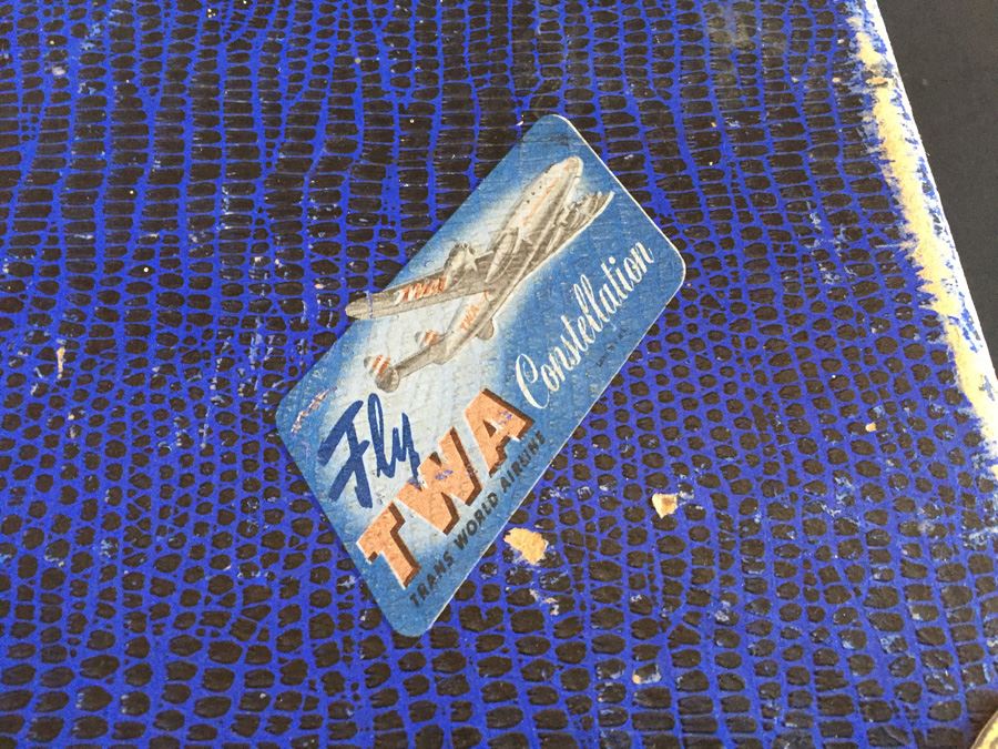 Vintage Doll Marked 14R With Doll Trunk, Various Doll Clothes And Wooden Blocks [Photo 7]