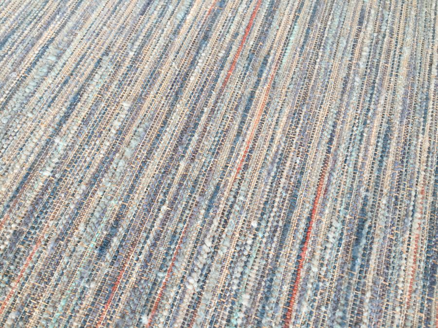 Stunning Mid-Century Modern Long Sofa With Period Fabric In Excellent Condition In The Manner Of Edward Wormley's Designs For Dunbar [Photo 10]