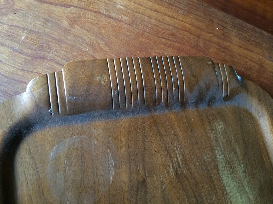 Toastmaster Vintage Wooden Hospitality Large Serving Tray [Photo 2]