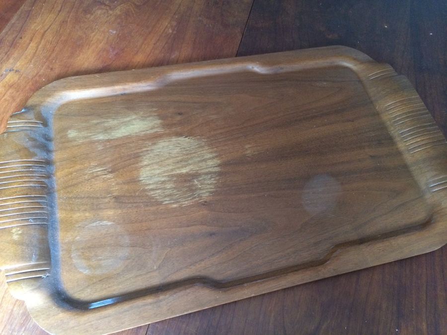 Toastmaster Vintage Wooden Hospitality Large Serving Tray [Photo 3]