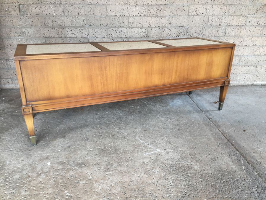 Entry Hall Cabinet mid-century modern marble-top travertine top petite entry hall Entry Hall Cabinet mid-century modern marble-top travertine top petite entry hall