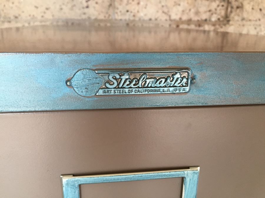 Vintage Steelmaster Metal File Cabinet 4 Drawer