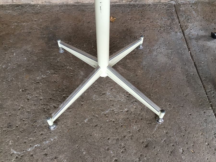 Vintage Mid-Century Oval Table With Two Retro Chairs On Casters [Photo 10]