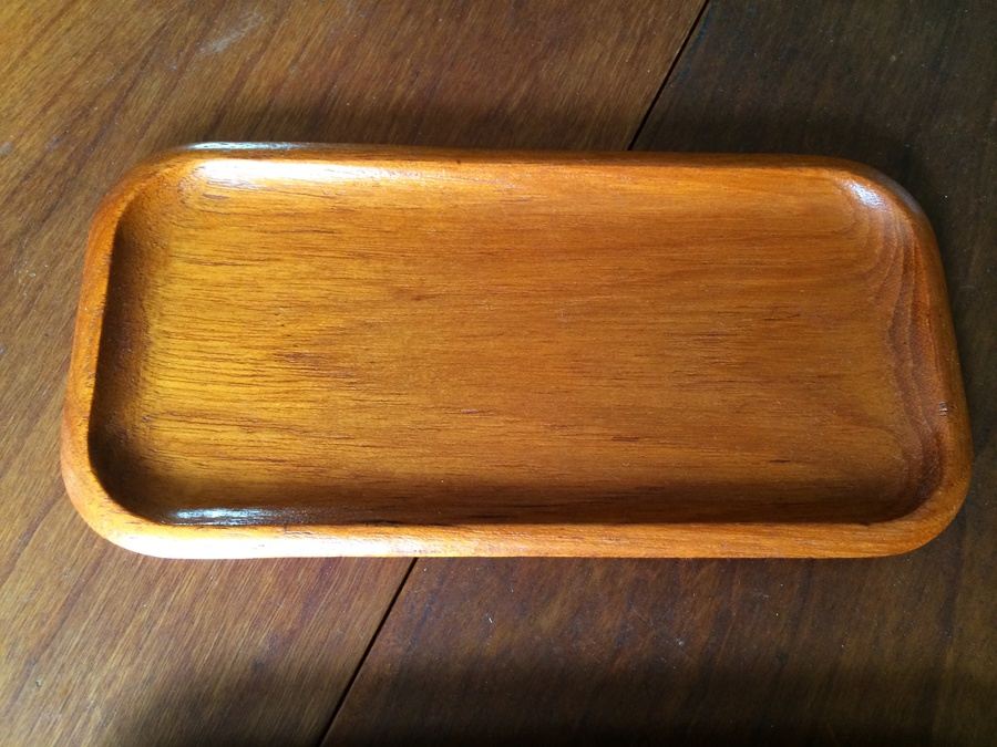 Pair of Karl Holmberg Akta Teak Trays Gotene Sweden 136/2 [Photo 3]