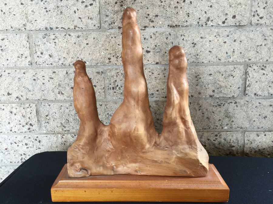 Mid-Century Wooden Sculpture [Photo 5]