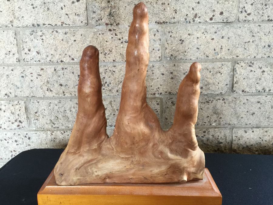 Mid-Century Wooden Sculpture [Photo 7]