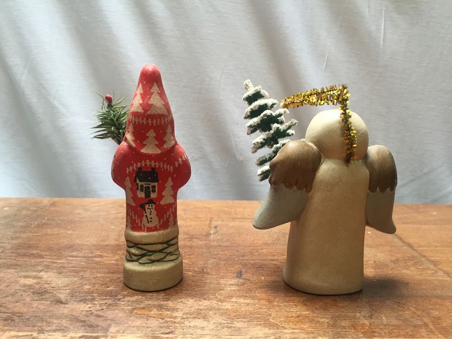 Vaillancourt Folk Art Hand Painted Chalkware Sutton, MA #293 1995 & 5th Collectors Weekend #92 Of 325 1999 [Photo 9]