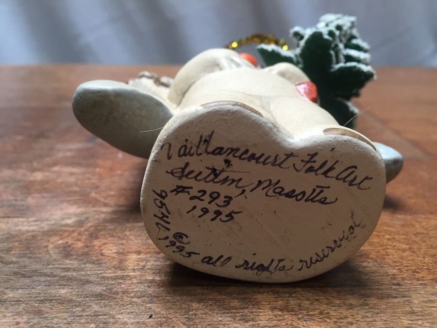 Vaillancourt Folk Art Hand Painted Chalkware Sutton, MA #293 1995 & 5th Collectors Weekend #92 Of 325 1999 [Photo 10]