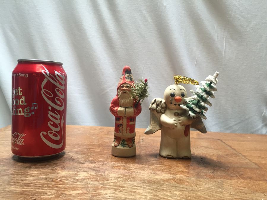 Vaillancourt Folk Art Hand Painted Chalkware Sutton, MA #293 1995 & 5th Collectors Weekend #92 Of 325 1999 [Photo 4]