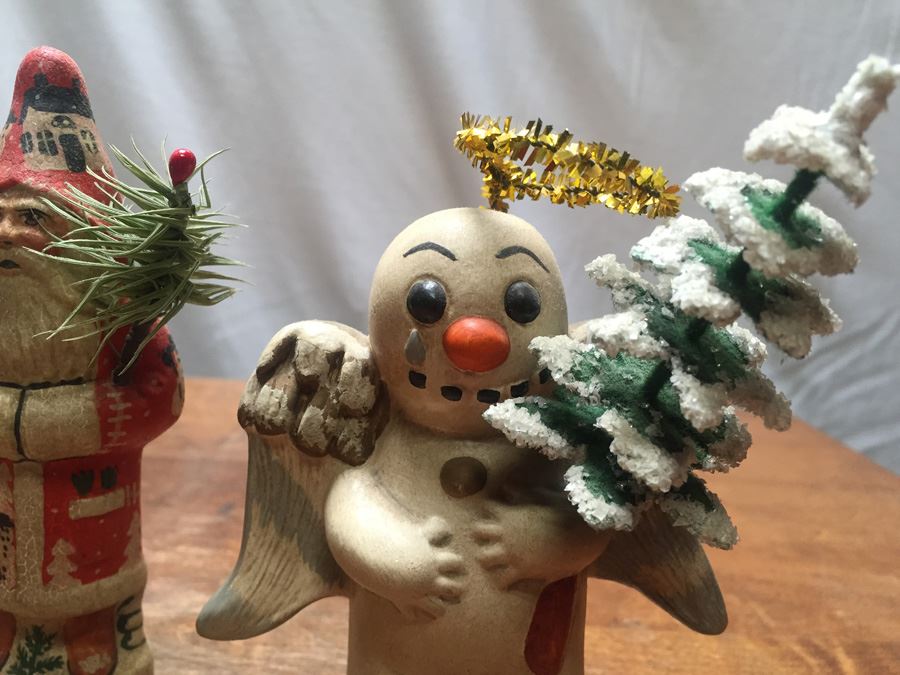 Vaillancourt Folk Art Hand Painted Chalkware Sutton, MA #293 1995 & 5th Collectors Weekend #92 Of 325 1999 [Photo 3]