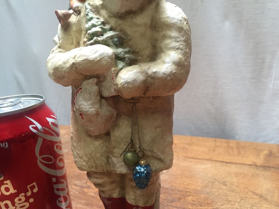 Debbee Thibault Folk Art Limited Edition Hand Painted Signed Santa With Cherub 1998 [Photo 6]