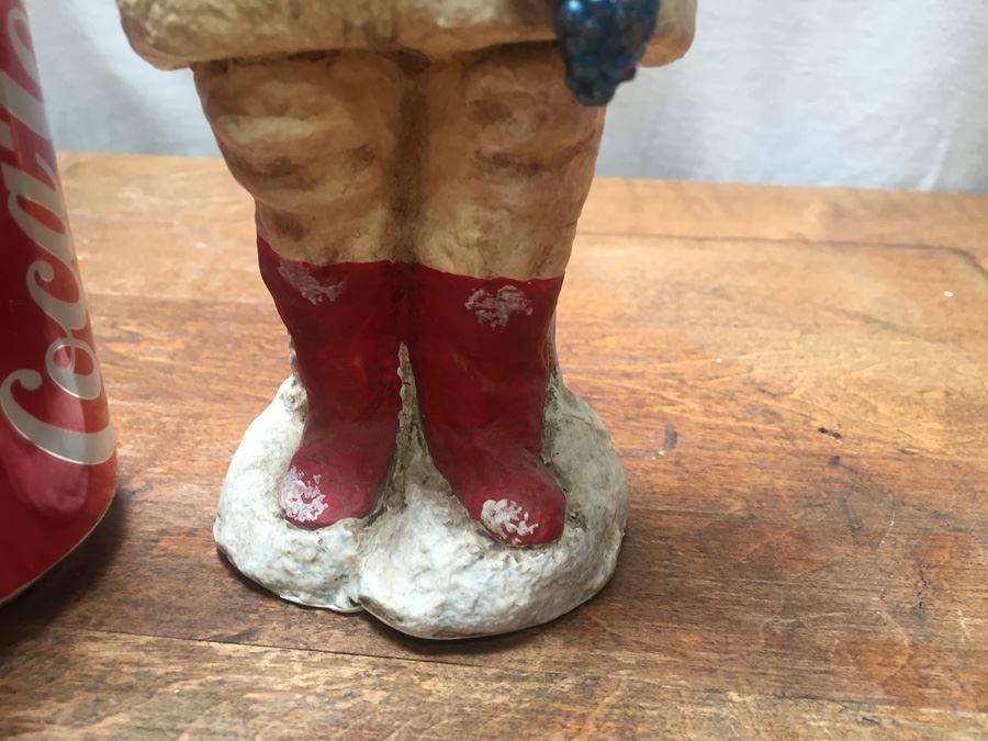 Debbee Thibault Folk Art Limited Edition Hand Painted Signed Santa With Cherub 1998 [Photo 9]