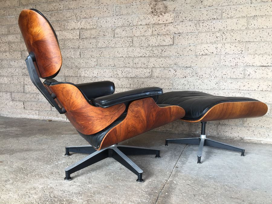 Vintage Rosewood Lounge Chair And Ottoman By Charles Eames (Herman Miller) [Photo 13]