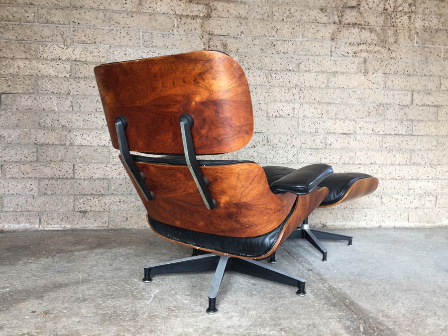 Vintage Rosewood Lounge Chair And Ottoman By Charles Eames (Herman Miller) [Photo 14]