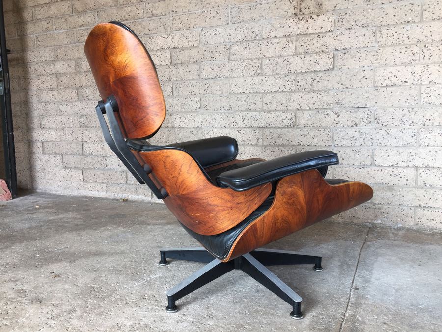 Vintage Rosewood Lounge Chair And Ottoman By Charles Eames (Herman Miller) [Photo 12]