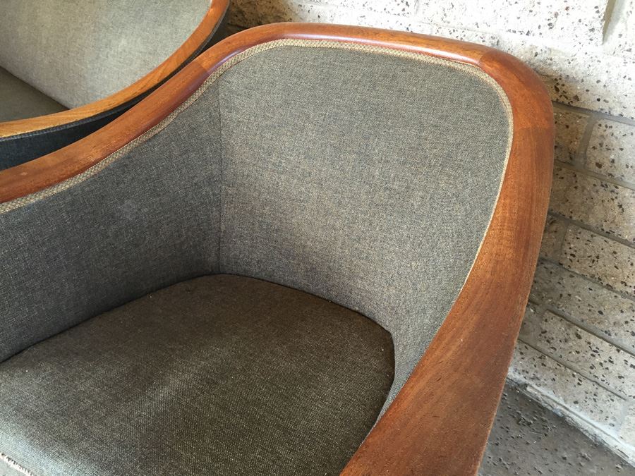 Elegant Scandinavian Modern Sofa And Chair Set By Vatne Mobler Retailed By Georg Jensen New York City [Photo 6]