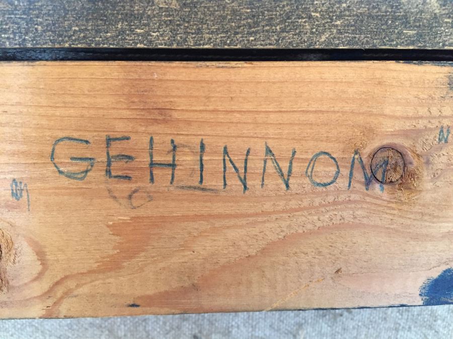 Original Large Oil Painting By Robert Piesen Titled GEHINNOM 1962 [Photo 11]