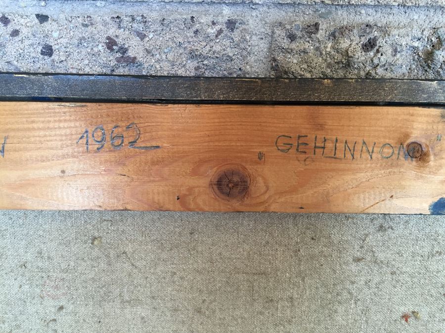 Original Large Oil Painting By Robert Piesen Titled GEHINNOM 1962 [Photo 10]