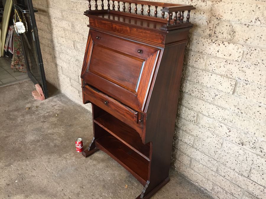 Solid Wood Secretary Desk [Photo 5]