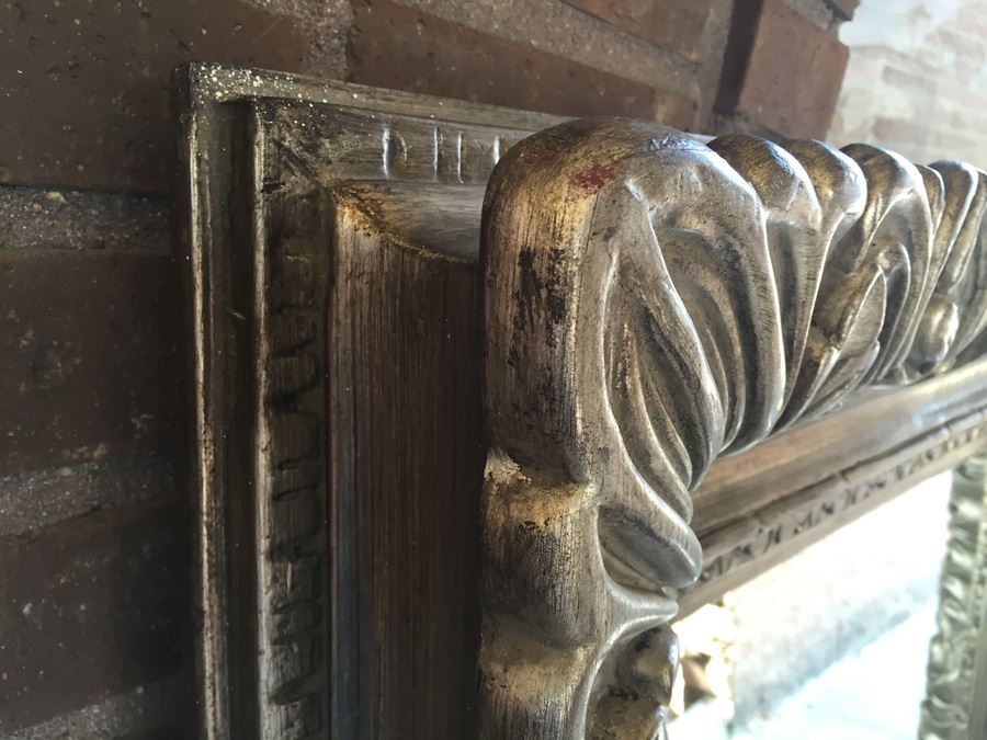 Very Large Ornate Wall Beveled Glass Mirror [Photo 6]