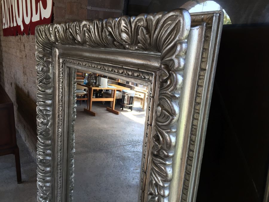 Very Large Ornate Wall Beveled Glass Mirror [Photo 9]