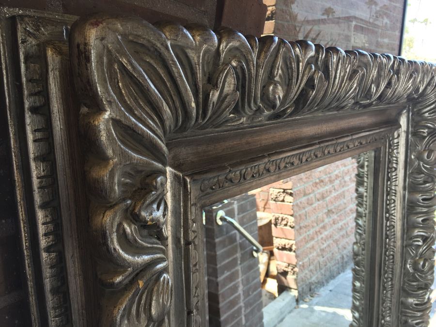 Very Large Ornate Wall Beveled Glass Mirror [Photo 7]