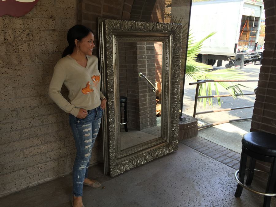 Very Large Ornate Wall Beveled Glass Mirror [Photo 3]