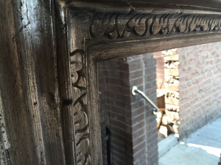 Very Large Ornate Wall Beveled Glass Mirror [Photo 8]