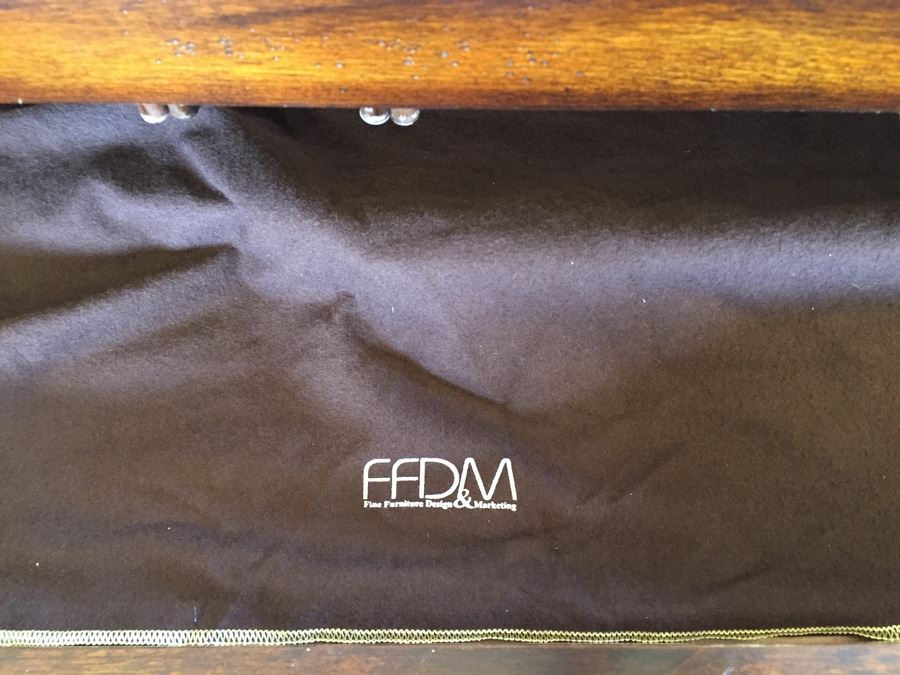 Elegant Wooden Credenza Buffet With Brass Accents By Fine Furniture Design [Photo 11]