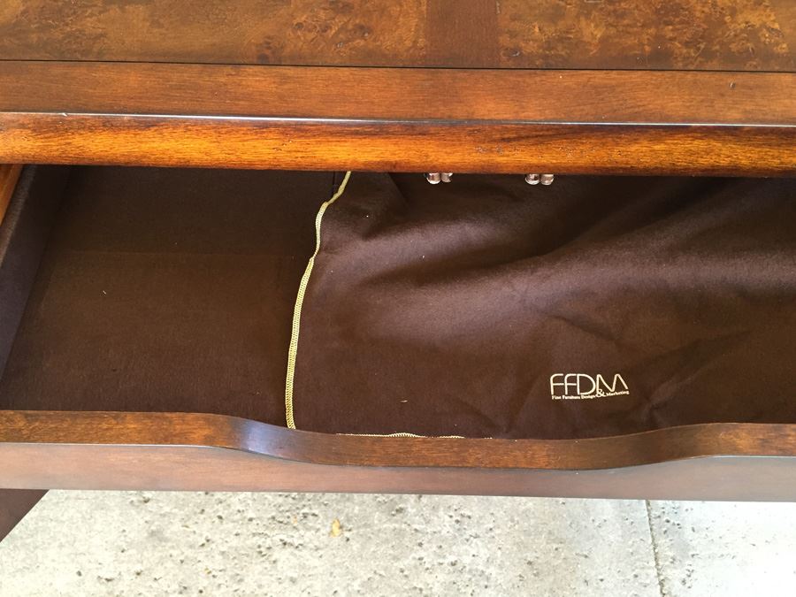 Elegant Wooden Credenza Buffet With Brass Accents By Fine Furniture Design [Photo 13]