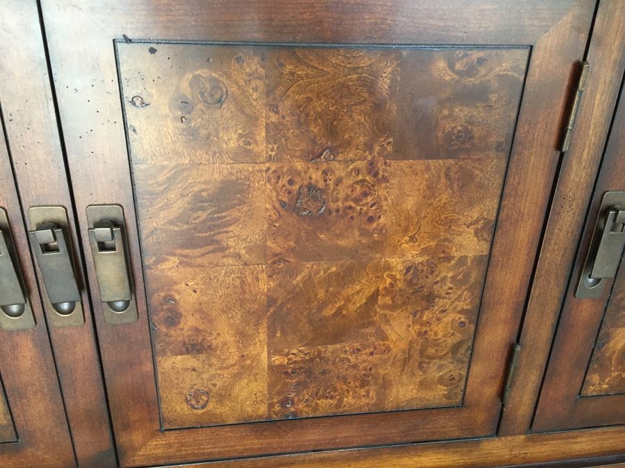 Elegant Wooden Credenza Buffet With Brass Accents By Fine Furniture Design [Photo 6]