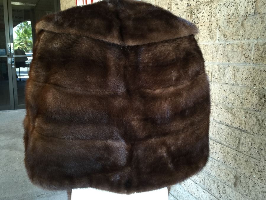 Dark Brown Fur Marston's San Diego Shawl [Photo 2]