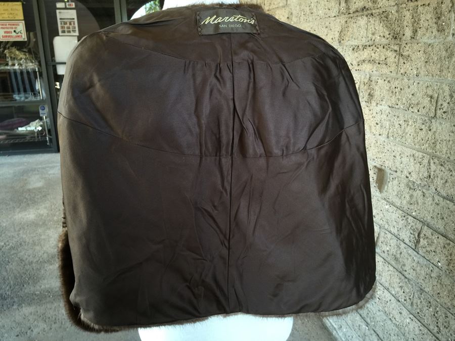 Dark Brown Fur Marston's San Diego Shawl [Photo 5]