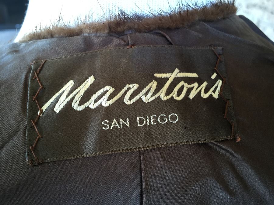 Dark Brown Fur Marston's San Diego Shawl [Photo 3]